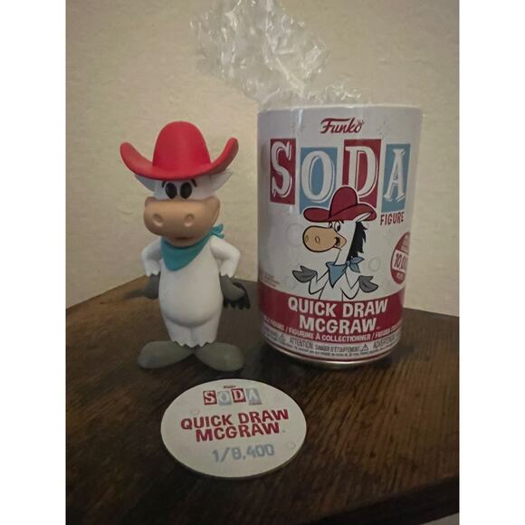 VAULTED LIMITED EDITION Quick Draw McGraw Funko Soda Hanna-Barbera Cartoons LE - Picture 1 of 2